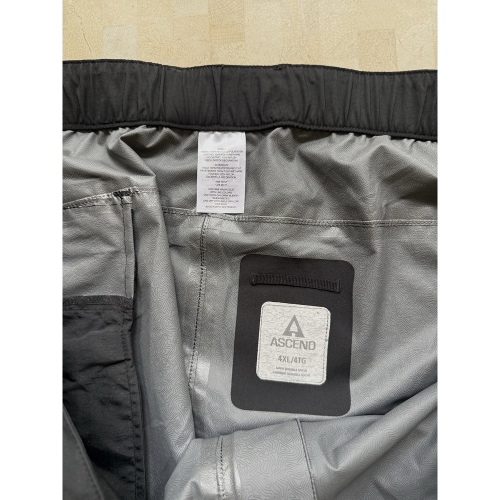 Ascend Rainy River 2.5L Pants Black 4X Men's Bass Pro Bone Dry Performance NWT - Picture 5 of 9
